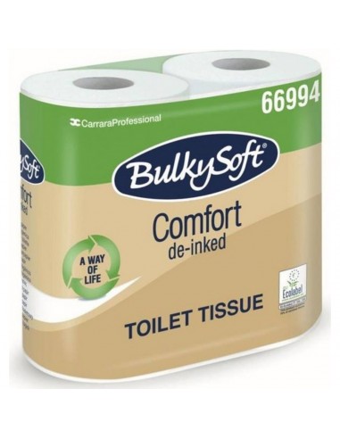 Carta Igienica De-Ink 2 Veli - 4 Rotoli