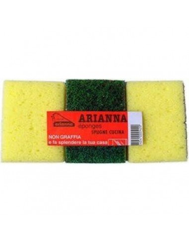 Spugnette Accoppiate Giallo Verde...